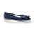 Marta Blue Low Wedge