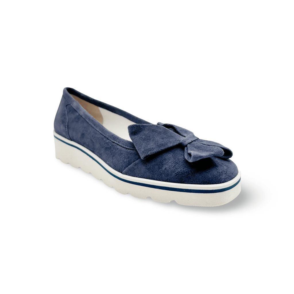 Marta Blue Low Wedge