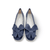 Marta Blue Low Wedge