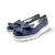 Marta Blue Low Wedge
