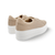 MAYA Beige Lace Up Trainer NEW COLOUR!!