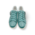 69903 Teal Blue Lace Up Sneaker