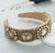 Square Gold Jewel Headband