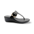 Izola Black Wedge Thong