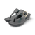Izola Black Wedge Thong