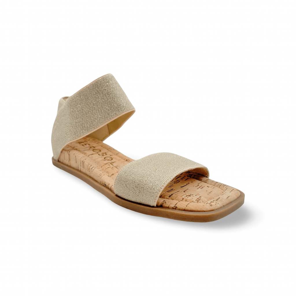 Bente Gold Elastic Sandal