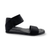 Bente Black Elastic Sandal
