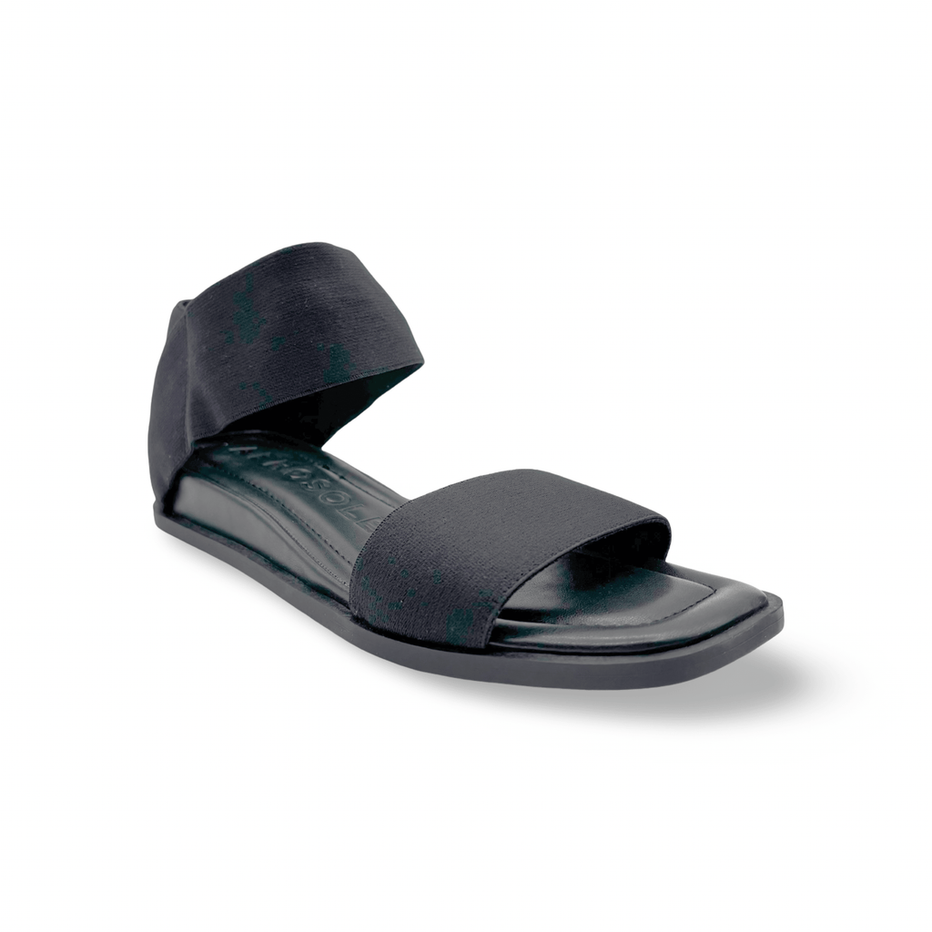 Bente Black Elastic Sandal