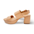 Camera Nude Leather Sandal