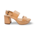 Camera Nude Leather Sandal