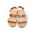 Camera Nude Leather Sandal