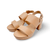 Camera Nude Leather Sandal