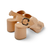 Camera Nude Leather Sandal
