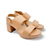 Camera Nude Leather Sandal