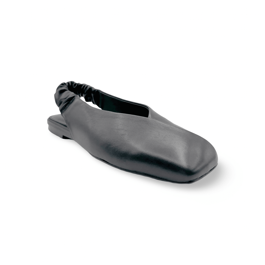Breetny Black Flat Slingback