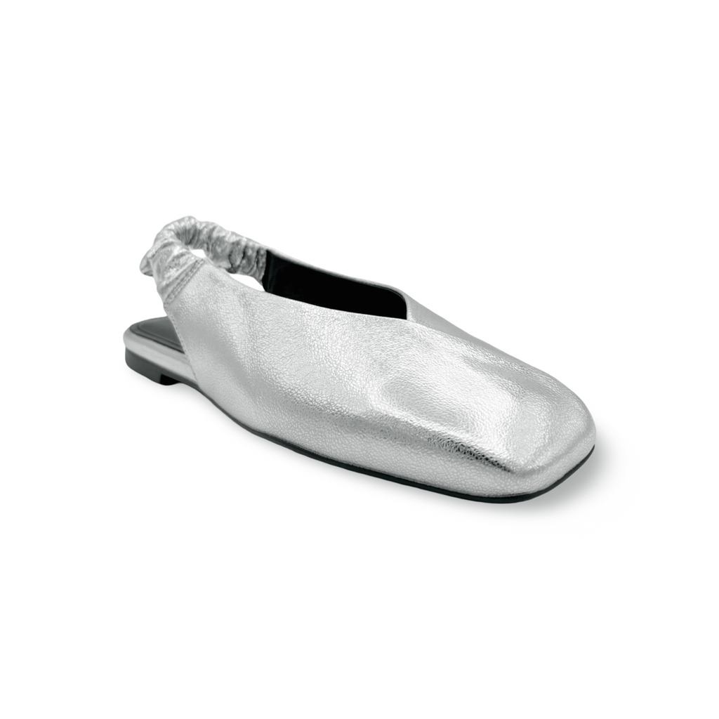 Breetny Silver Flat Slingback