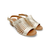 Melaia Gold Laser Cut Sandal