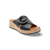 Lianna Black Wedge Velcro Adjust Sandal