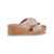Lianna Nude Wedge Velcro Adjust Sandal