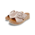 Lianna Nude Wedge Velcro Adjust Sandal