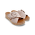 Lianna Nude Wedge Velcro Adjust Sandal