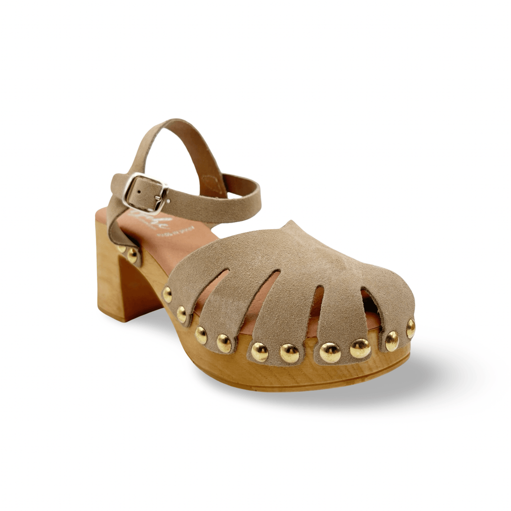 Houston Khaki Suede Clog