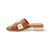 Rima Tan/Gold Leather Slide