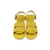 YUDD236 Yellow Suede Platform Sandal