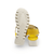 YUDD236 Yellow Suede Platform Sandal