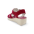 YUDD236 Berry Suede Platform Sandal