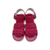 YUDD236 Berry Suede Platform Sandal