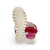 YUDD236 Berry Suede Platform Sandal