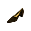 174512 Charcoal Suede Classic Block Heel Pump