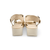 YUDD236 Taupe Suede Platform Sandal