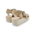 YUDD236 Taupe Suede Platform Sandal