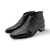 Faradays Black Leather Bootie
