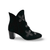 Balderte Black Floral Ankle Boot
