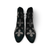 Balderte Black Floral Ankle Boot