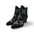 Balderte Black Floral Ankle Boot