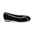 Foyars Black/Gold Ballet Flat
