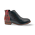Horson Black Red Floral Bootie