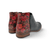 Horson Black Red Floral Bootie