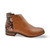 Horson Tan Cafe Floral Bootie