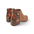 Horson Tan Cafe Floral Bootie