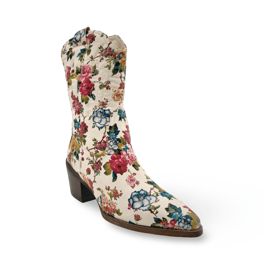 Yeehaw Vegan Flower Boot