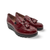 C33342 Burgundy Wedge Loafers