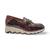 C7612 Burgundy Snakeskin Loafer