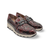 C7612 Burgundy Snakeskin Loafer