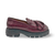 A4303 Burgundy Platform Loafer