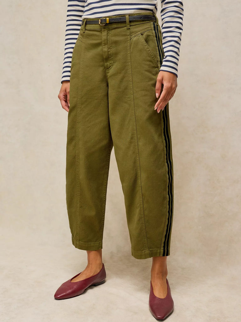 446869 Adeline khaki Barrel Trouser